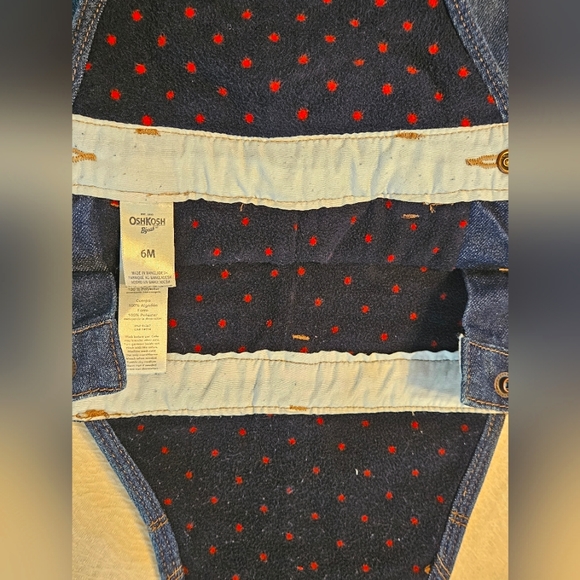Oshkosh B'gosh Fleece Lined Overalls 3-6M - Picture 3 of 3